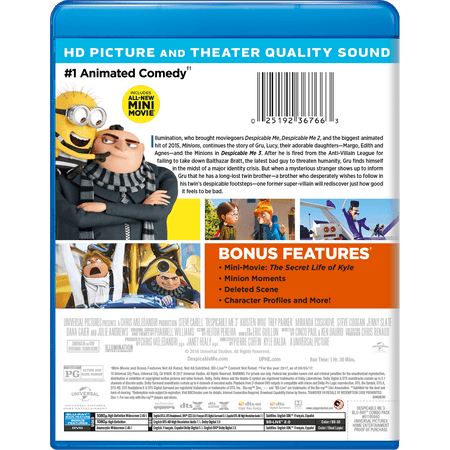 Despicable Me 3 [Includes Digital Copy] [Blu-ray/DVD] [2017]