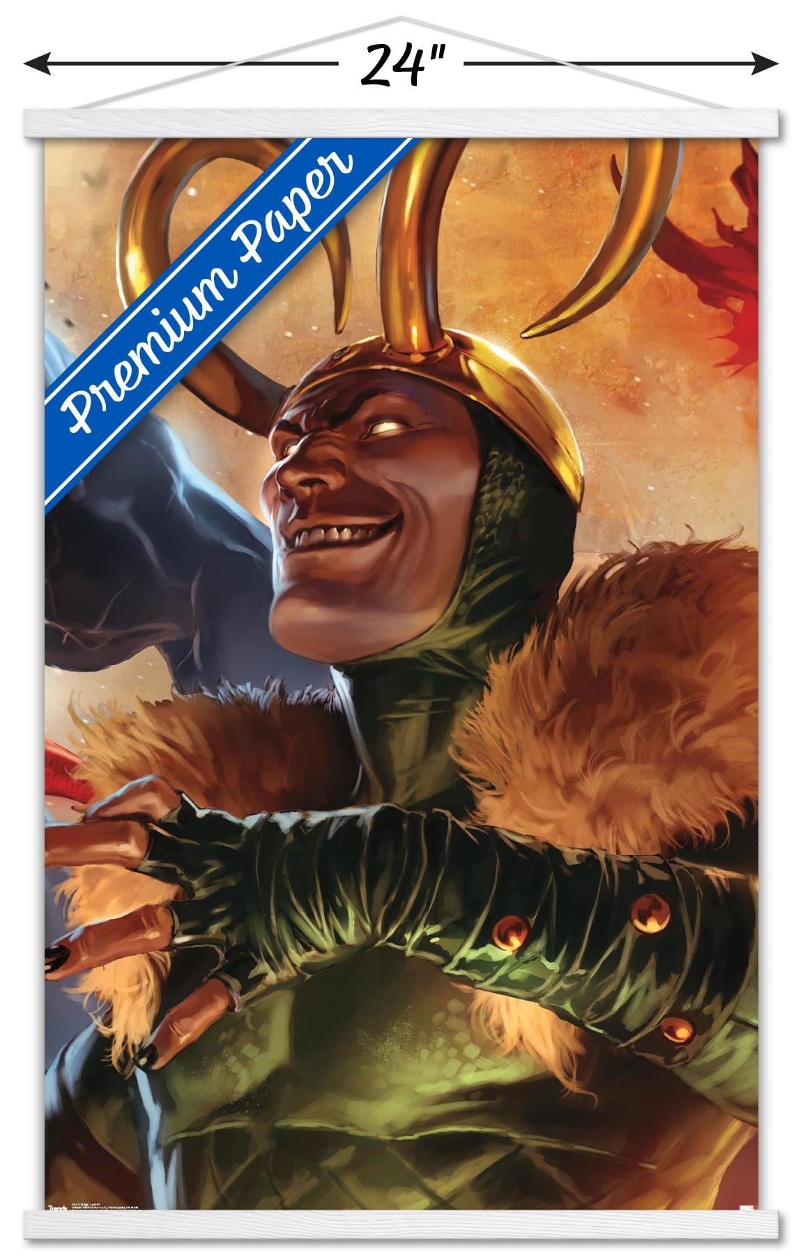 Marvel Comics - Loki - Siege Cover #1 Wall Poster with Wooden Magnetic  Frame, 22.375" x 34" - Walmart.com