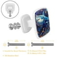thumbnail image 3 of 12 Pack Cabinet Knobs Square Knobs Starry Sky Shark Drawers Cabinet Hardware Kitchen, 3 of 6