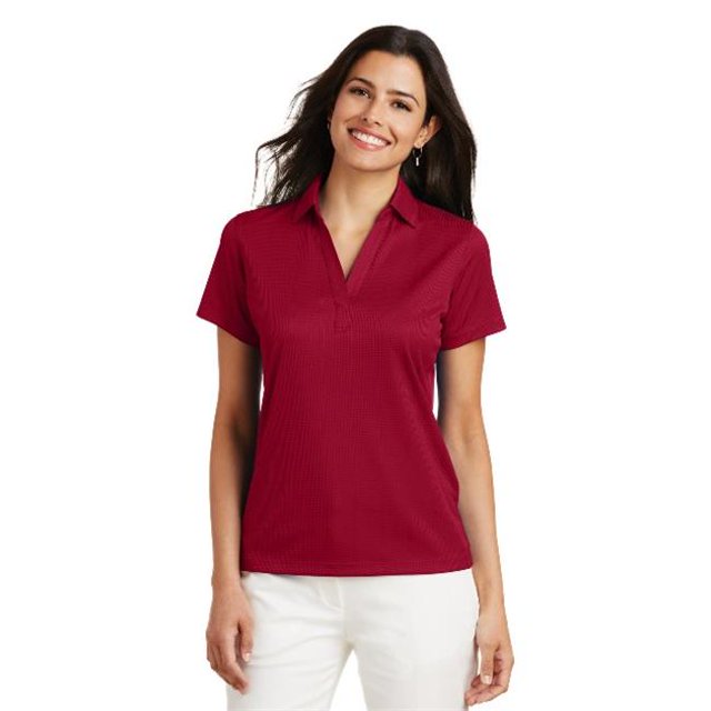 Port Authority ® Ladies Performance Fine Jacquard Polo. L528 3Xl Rich Red