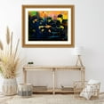 thumbnail image 3 of Stephen Chambers 24x19 Gold Ornate Wood Framed With Double Matting Wall Art Titled - Smoking Beatles, 3 of 6