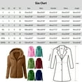 thumbnail image 2 of FAOWME Women Fuzzy Hooded Coat With Pocket Long Sleeve Solid Color Zipper Loose Casual Warm Jacket For Autumn Winter Daily Wear,Army Green,L, 2 of 5