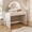 White, variant on Makeup Vanity Table with Touch Screen Lighted Mirror, 39" Dressing Table with Drawer and Removable Mirror White