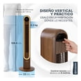 thumbnail image 4 of Ventilador de Torre 106 cm ESQUIMAL, Luz LED Ambiental, Pantalla Táctil con Temperatura, Oscilación 150°, 4 Velocidades, Temporizador 9 h, Control Remoto. Color Caoba, 4 of 7