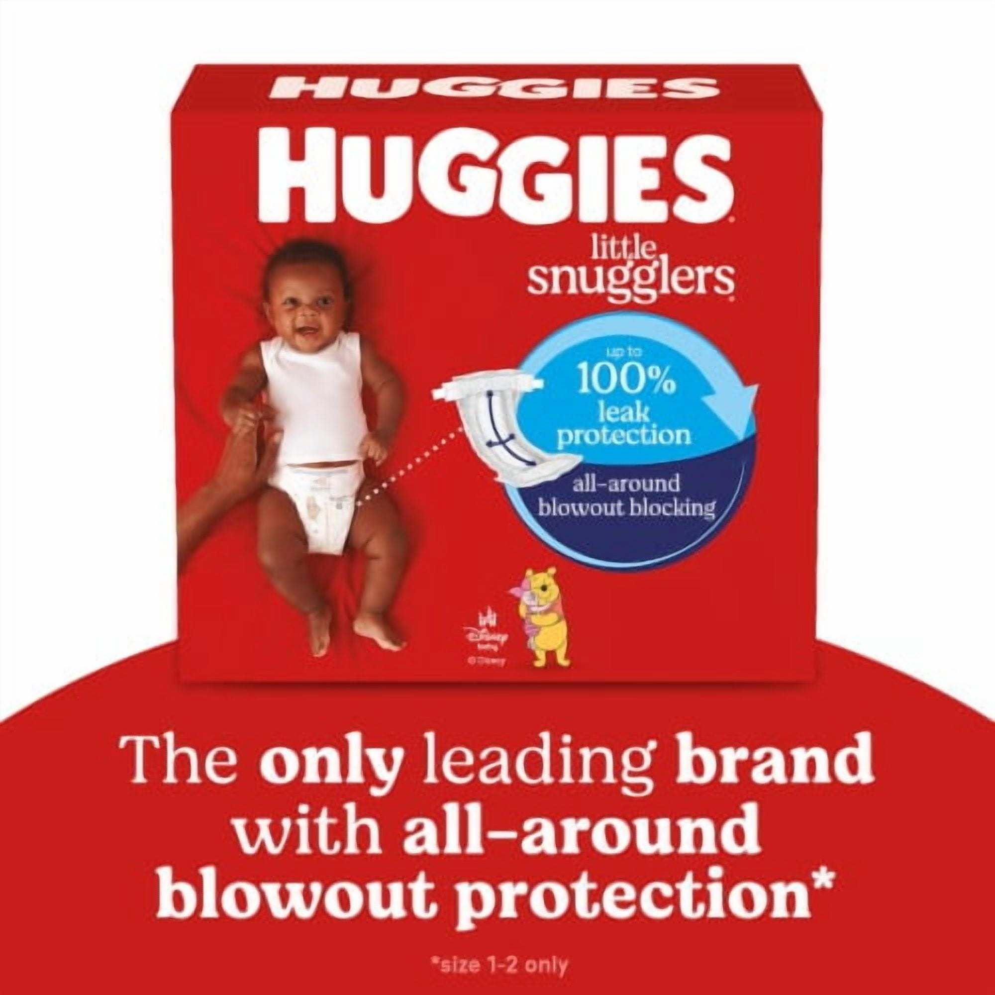 Huggies Little Snugglers Baby Diapers Size 2 (12-18 lbs) 84 count