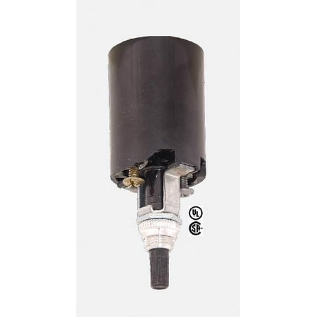 Bottom Turn Knob Socket - B&P Lamp® Bakelite Socket Fixture W/Bottom Turn Knob