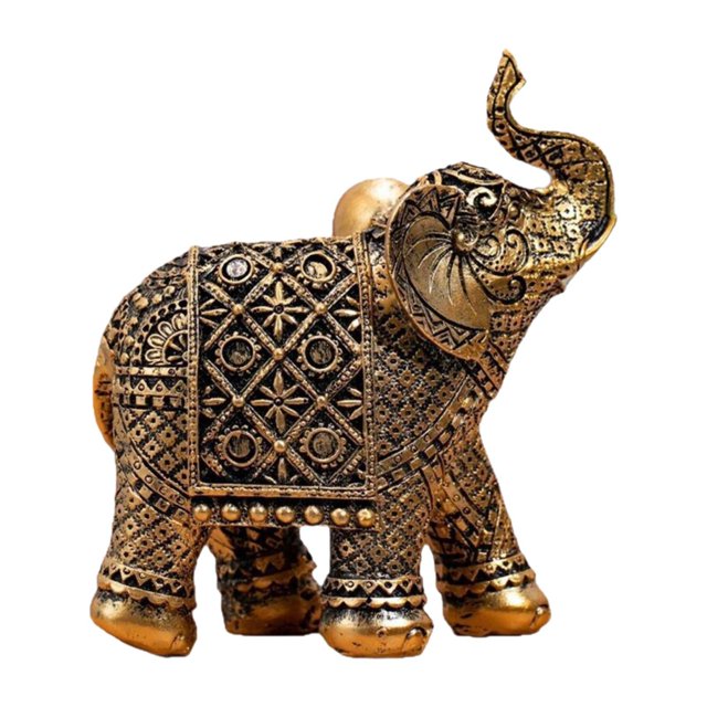Estatua de Elefante, Adorno de Elefante de La Según El Feng Shui para La Oficina, La Cocina O El Escritorio.