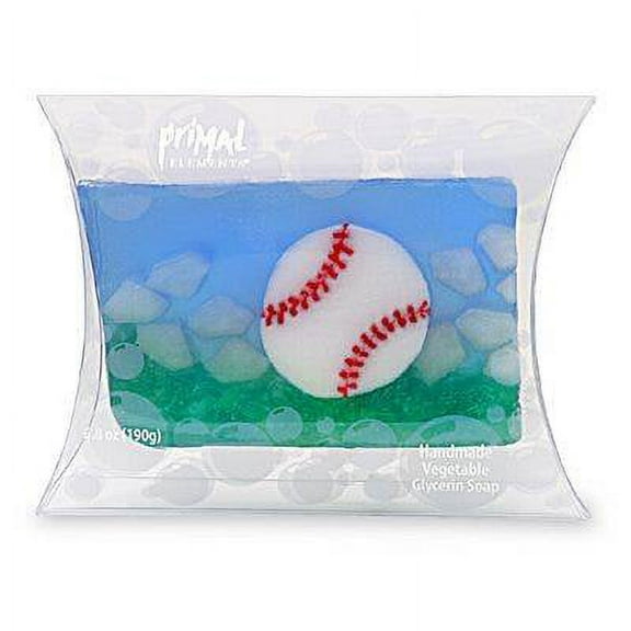 Primal Elements Handmade Vegetable Glycerin Soap Baseball