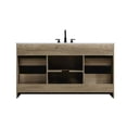 thumbnail image 3 of Elegant Kitchen and Bath Austin 60 Inch Single Bathroom Vanity In Natural Oak, 3 of 15