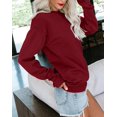 thumbnail image 5 of Womens Casual Crewneck Sweatshirt Long Sleeve Tops Cute Pullover Loose Fit, 5 of 5