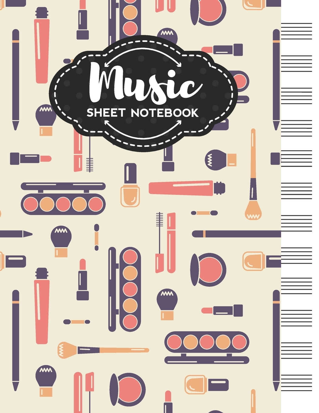 Music Sheet Notebook Blank Staff Manuscript Paper with Unique Make Up