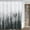 Forest-grey, variant on Grey Shower Curtain Forest Ombre Shower Curtain Set White Mountain Shower Curtains for Bathroom Gray Waffle Fabric Water Repellent Bathroom Decor Bath Curtains for Hotels, 72x72 Inch