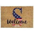 thumbnail image 2 of 4th of July Front Door Mat Patriotic Doormat Entryway Rug Welcome Independence Day Doormat Patriotic Decor Welcome Outdoor Mat Brown, 2 of 3