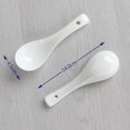 thumbnail image 3 of Soup Spoon Ceramic Original Asian Ramen Spoons, 5.5 Inch White Porcelain Spoons for Appetizer Wonton Dumpling Miso(8 Pack), 3 of 5