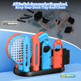 thumbnail image 3 of Pack de accesorios deportivos compatible con los mandos L/R de Nintendo Switch 2, con base de almacenamiento y organización para el Joy-Con Grip, 3 of 8