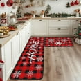 thumbnail image 4 of PONPRNGY 2 Pcs Christmas Kitchen Rugs and Mats for Floor Non Slip Backing Mat Merry Christmas Kitchen Decor Kitchen Rug Sets Xmas Decor, 4 of 7