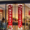 thumbnail image 5 of Diceymbol 2025Merry Christmas Banner Porch Sign Buffalo Plaid Christmas Porch Sign Hanging Xmas Decorations for Home Indoor Outdoor Wall Front Door Apartment Party Red Decors, 5 of 7