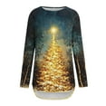 thumbnail image 4 of Winter Saving Talove Long Sleeve Shirts for Women Graphic Printed Sweatshirt Women Fall Clothes Long Sleeve Shirts Womens Tops Casual Plus Size Christmas Shirts, 4 of 5