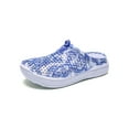 thumbnail image 1 of Innerwin Women Clogs Summer Mules Slip On Quick Dry Sandals Beach Shower Blue 10, 1 of 8