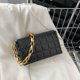 thumbnail image 2 of Bolso de hombro a cuadros a la moda, bolsos para axilas de cadena gruesa para mujer, bolsos de diseñador de marca y bolsos de mano para mujer, bandolera negra de 24*14cm JAMW Sencillez, 2 of 5