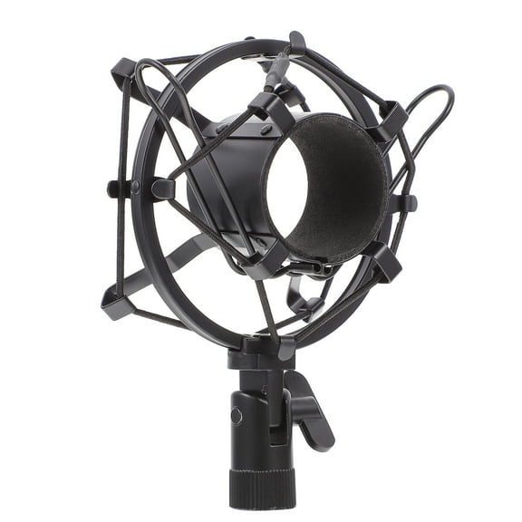 unbranded Adjustable Stand Microphone Shock Mount Adjustable Mic Holder 14.2X10X8CM Black
