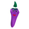 thumbnail image 3 of Disfraz de cosplay de verduras para niños, tela no tejida, ropa de cosplay con temática de comida Berenjena, 3 of 8