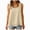 Beige-B, variant on HCNTES Summer Tops for Women Flowy Chiffon Sleeveless Blouses White Tank Top Woman Ladies Crewneck Double Layers Strap Shirt (Red-A,XXL)