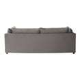 thumbnail image 6 of Roundhill Furniture Enda Pillow Back Fabric 3-Piece Sofa and Cuddler Chair Set, Carbon Gray, 6 of 11