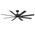 thumbnail image 2 of Renegade 66" Matte Black Dimmable LED Smart Ceiling Fan with Remote Control, 2 of 12