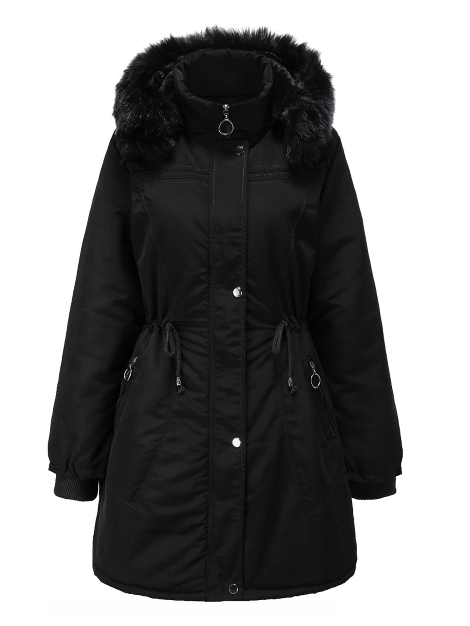 womens military parka with hood