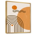 thumbnail image 3 of Designart 'Abstract Rainbow Moon and Sun In Earth Tones II' Modern Framed Canvas Wall Art Print, 3 of 5