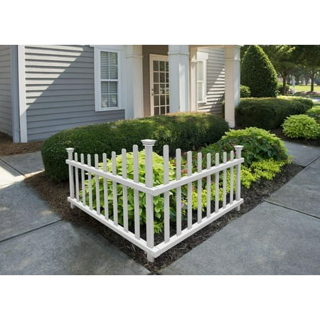 Zippity Outdoor Products ZP19007 Ashley Vinyl Fence 42 x 30 White