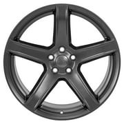 OE Wheels DG22 20 Inch Rims and Tires Fit Charger/Challenger SRT Hellcat Style 5x115 20x9 Satin Gunmetal - Hollander 2640 - iMove Gen 3 AS 245/45-20 (Set of 4)