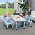 thumbnail image 6 of Arlopu Kids Table and 4 Chairs Set, Height Adjustable Toddler Multi Activity Desk Children Study / Dining Table, for Ages 2 - 10, 6 of 9