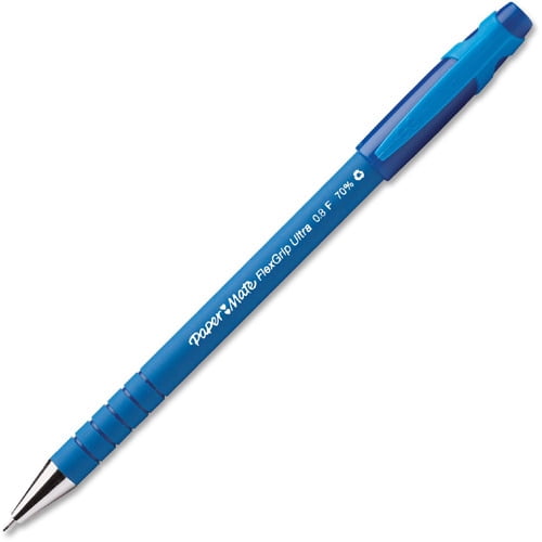 Paper Mate FlexGrip Medium Non-Retractable Ballpoint Pen, Medium, Pack of 12