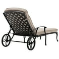 thumbnail image 2 of Homefun Aluminum Five Backrest Positions and Wheels Outdoor Chaise Lounge, Antique Bronze, 2 of 13