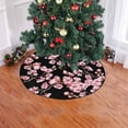 thumbnail image 2 of FMSHPON Cherry Blossoms Watercolor Xmas Christmas Tree Skirt Stand Mat for Holiday Party Decoration Indoor Outdoor 36 inches, 2 of 3