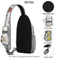 thumbnail image 4 of Retro Horse Crossbody Backpack with Rural Wild Horse and Pony Print, Floral Pattern Sling Bag, Lightweight Anti-theft Travel Daypack for Horse Lovers, Farm Style, Commuting, Short Trips, Gym, 4 of 6