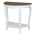 thumbnail image 1 of Ashbury Half-Moon Console Table in Antique White, 1 of 2