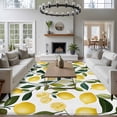 thumbnail image 3 of Pastoral Lemon Area Rugs 5x7 ft Yellow Fruit Leaves Harvest Watercolor Washable Rug Non Slip Indoor Carpet Absorbent Floor Mat for Living Room Bedroom Dining Room, 3 of 9