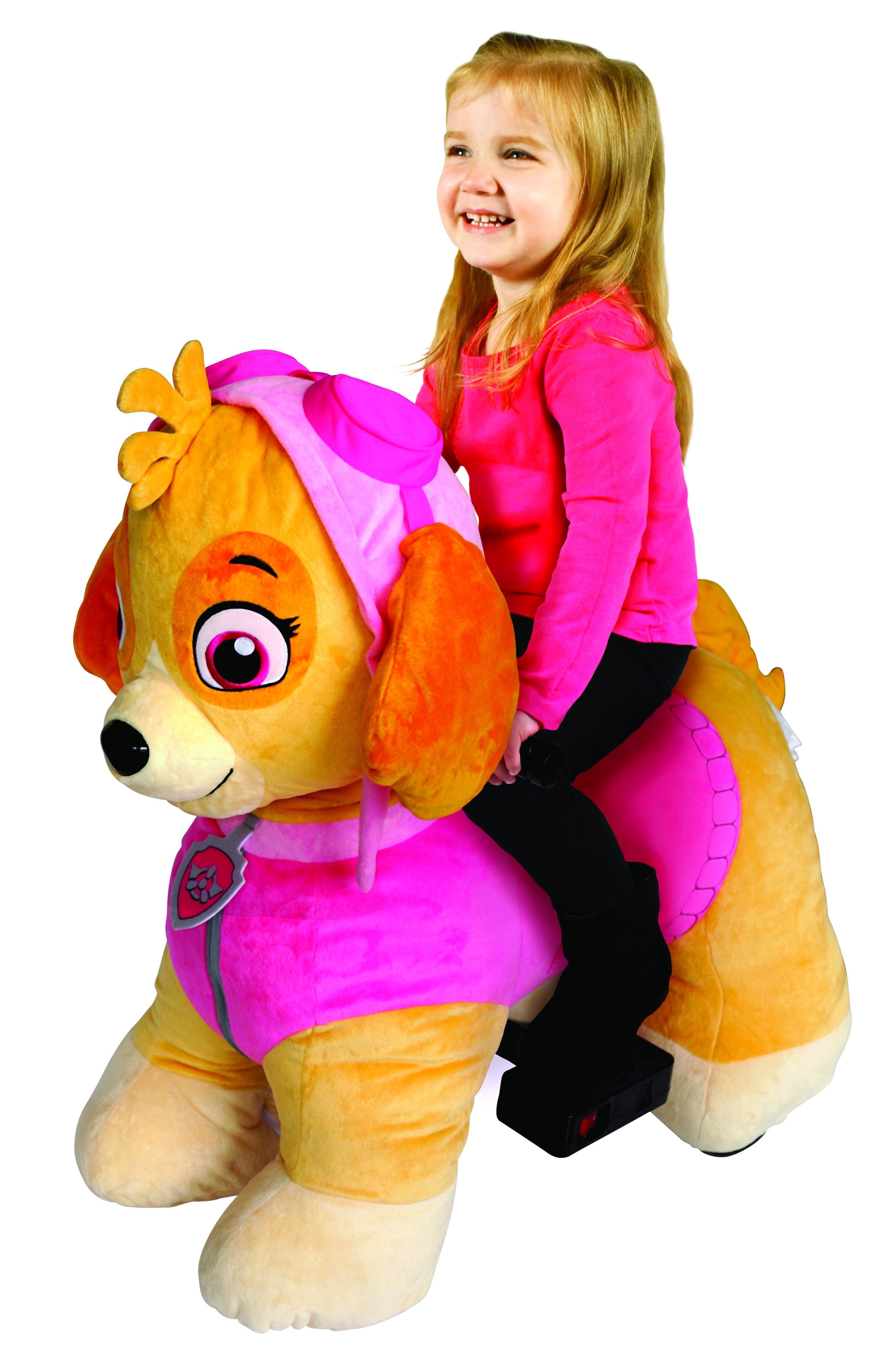 Paw Patrol 6 Volt Plush Skye Ride-on with Pup House Included by Dynacraft!  