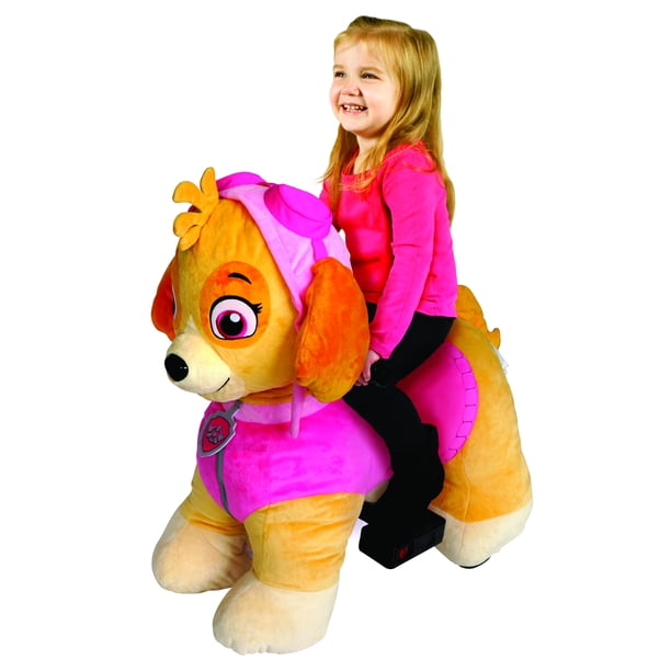 Paw Patrol 6 Volt Plush Skye Ride On With Pup House Included By Dynacraft