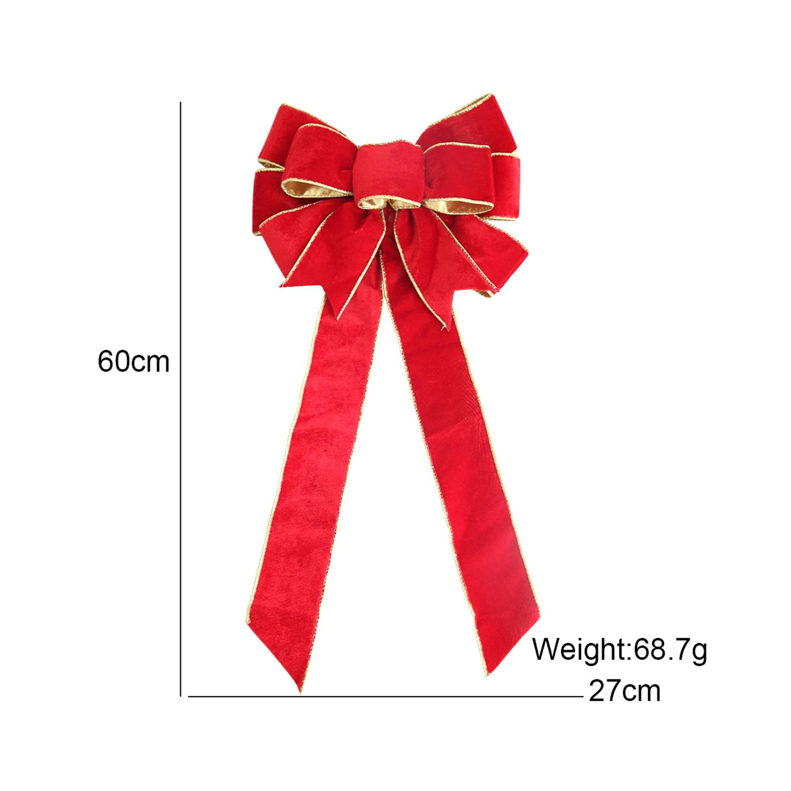 Christmas Cabinet Door Ribbons Bows Large Christmas - Temu