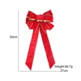 thumbnail image 2 of Lazo grande de Navidad perfecl Colgante de lazo grande Rojo 27 cm x 60 cm, 2 of 8