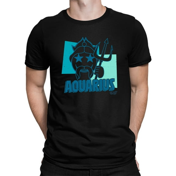 Aquarius Emoji Vibes - Trident Design Men's T-shirt