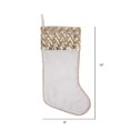 thumbnail image 4 of Calcetín navideño Vickerman, 48 cm, blanco, con lentejuelas, 4 of 4
