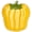 Bell Pepper, variant on BIA Vegetable Plate, Tomato Shaped Lead-Free Ceramic Serving Dish (8.25" x 7.55") - Decorative Salad & Appetizer Plate for Entertaining, Everyday Meals & Kitchen Table Decor, Dishwasher Safe