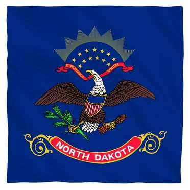 - North Dakota Flag - Bandana - 22" x 22"