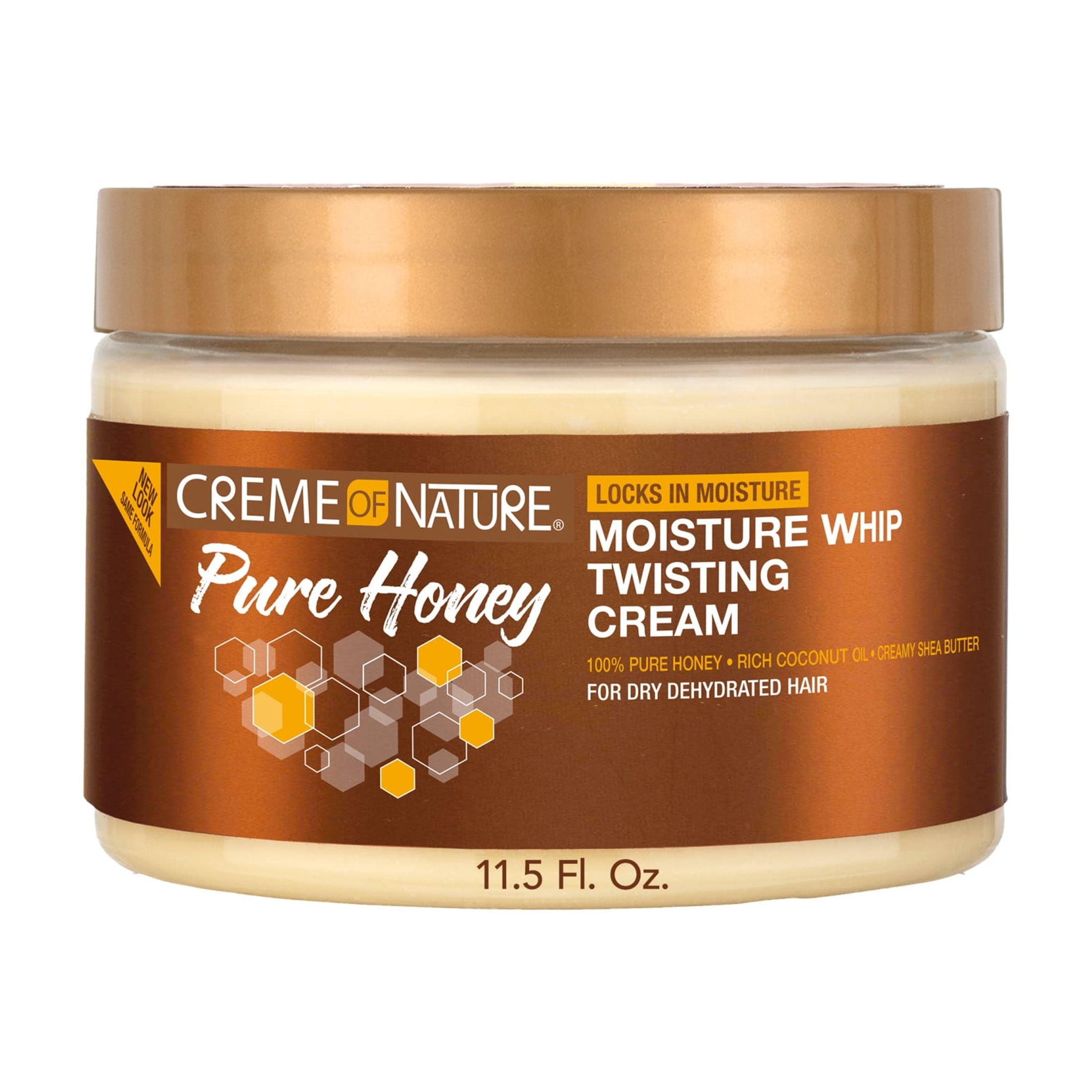 Creme of Nature, Pure Honey Moisture Whip Twisting Cream Jar 11.5