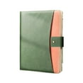 thumbnail image 1 of Clip multifuncional de cuero Methold carpeta A4 con calculadora verde, 1 of 6